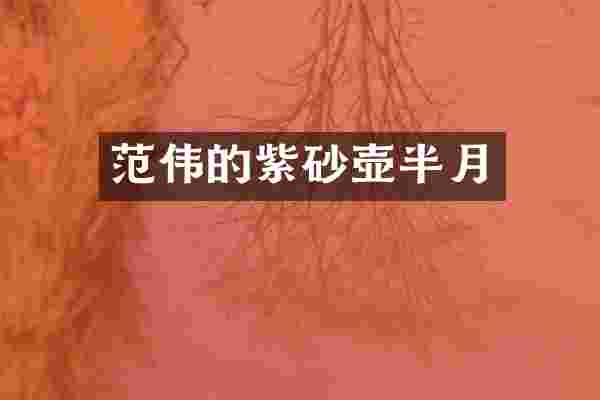 范伟的紫砂壶半月