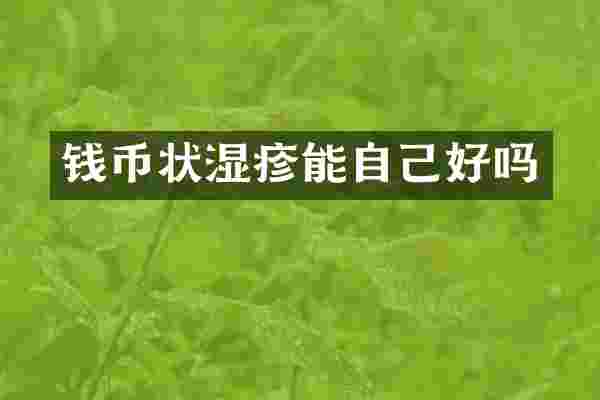 钱币状湿疹能自己好吗