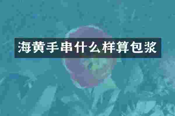 海黄手串什么样算包浆