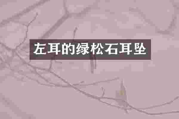 左耳的绿松石耳坠