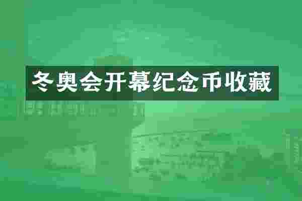 冬奥会开幕纪念币收藏