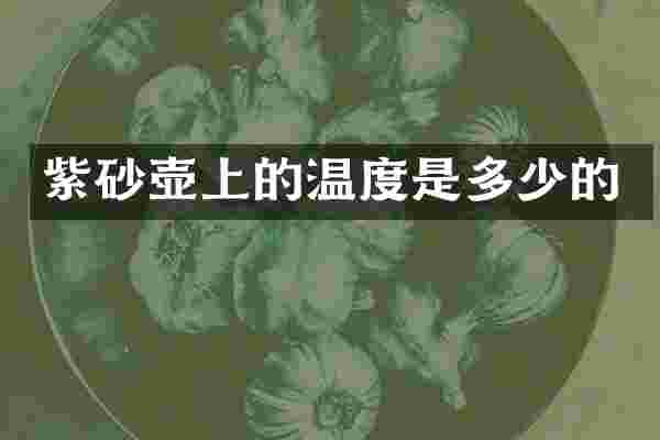 紫砂壶上的温度是多少的