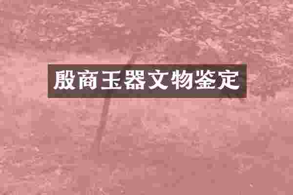 殷商玉器文物鉴定