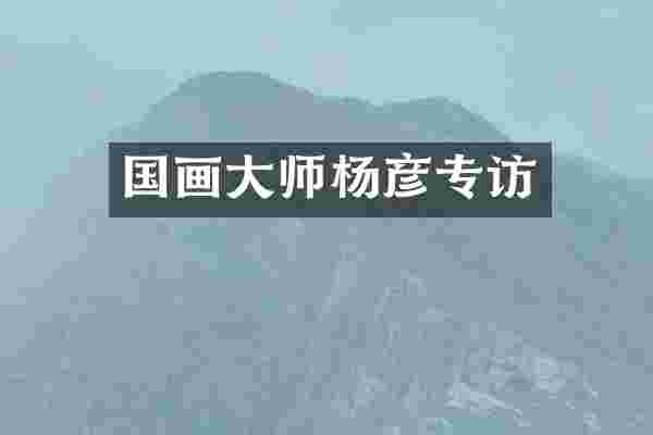 国画大师杨彦专访