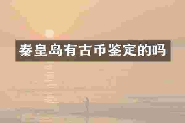 秦皇岛有古币鉴定的吗