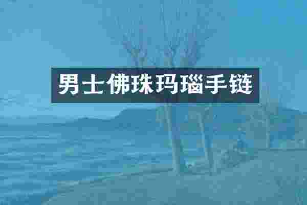 男士佛珠玛瑙手链