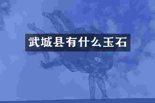 武城县有什么玉石