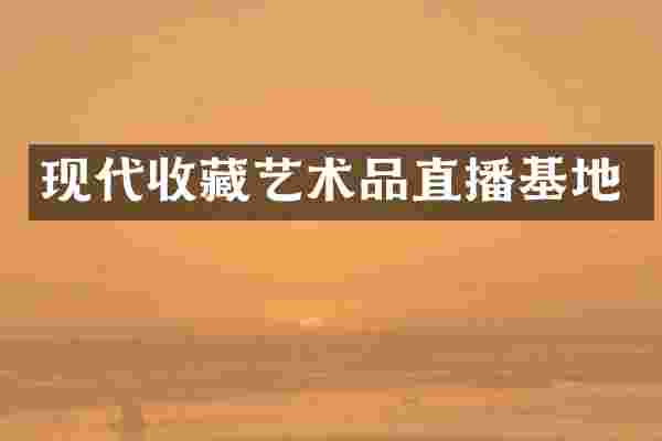 现代收藏艺术品直播基地