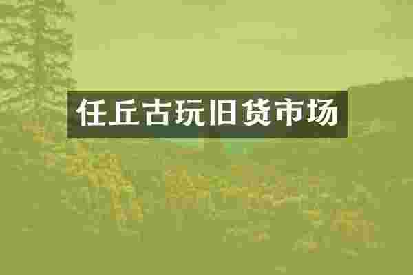 任丘古玩旧货市场