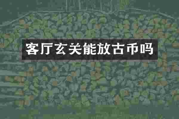 客厅玄关能放古币吗