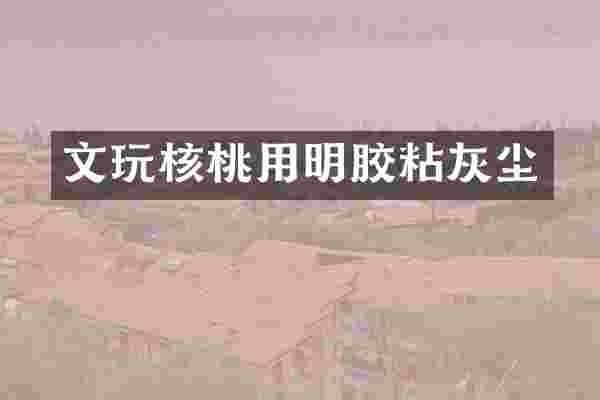 文玩核桃用明胶粘灰尘