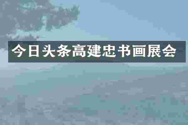 今日头条高建忠书画展会