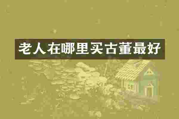 老人在哪里买古董最好