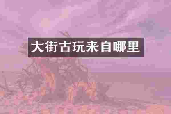 大街古玩来自哪里