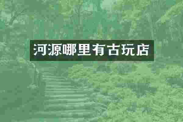 河源哪里有古玩店
