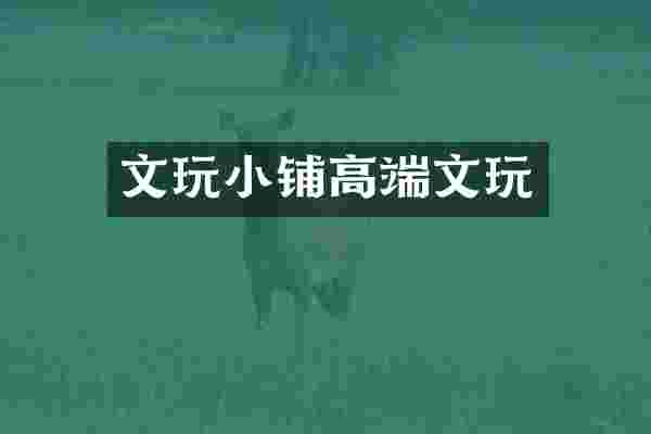 文玩小铺高端文玩