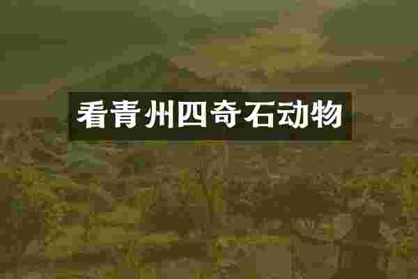 看青州四奇石动物