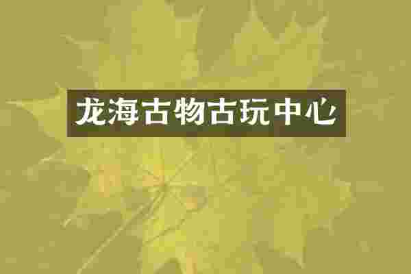 龙海古物古心