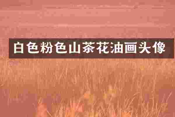 白色粉色山茶花油画头像
