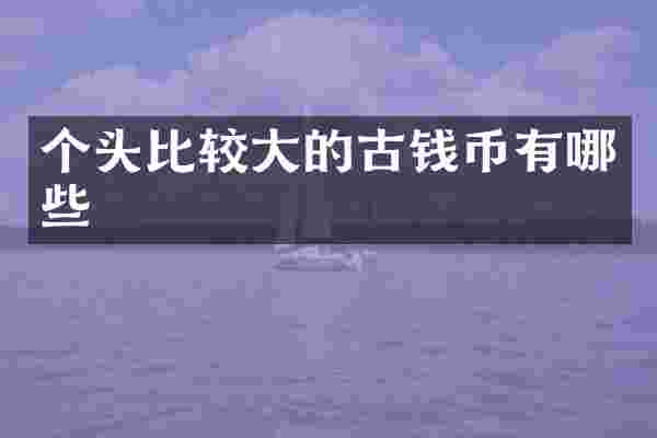 个头比较大的古钱币有哪些