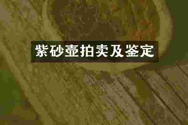 紫砂壶拍卖及鉴定