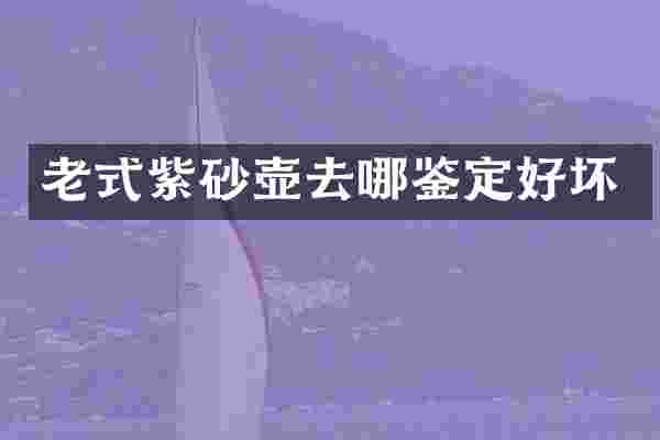 老式紫砂壶去哪鉴定好坏