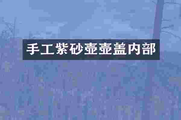 手工紫砂壶壶盖内部