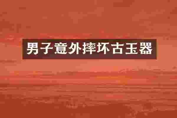 男子意外摔坏古玉器