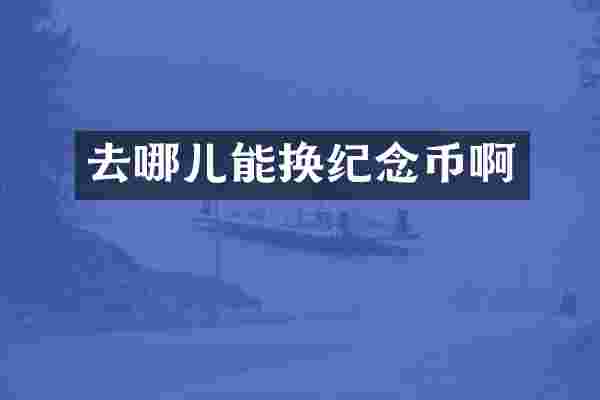 去哪儿能换纪念币啊