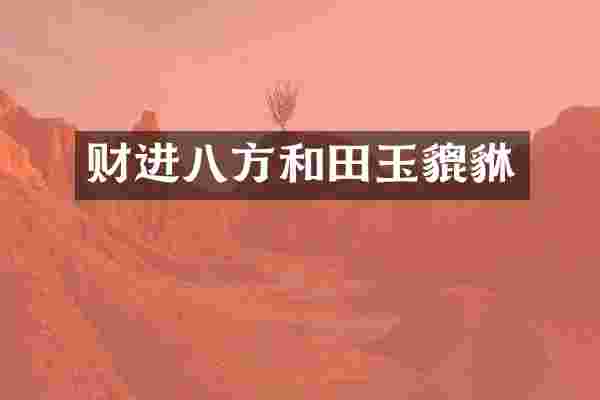 财进八方和田玉貔貅