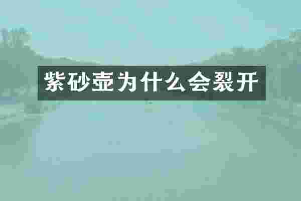 紫砂壶为什么会裂开