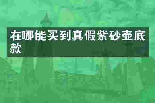 在哪能买到真假紫砂壶底款