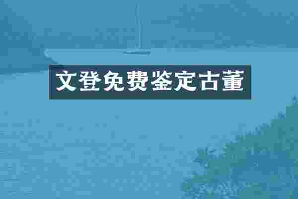 文登免费鉴定古董