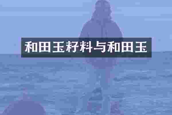 和田玉籽料与和田玉