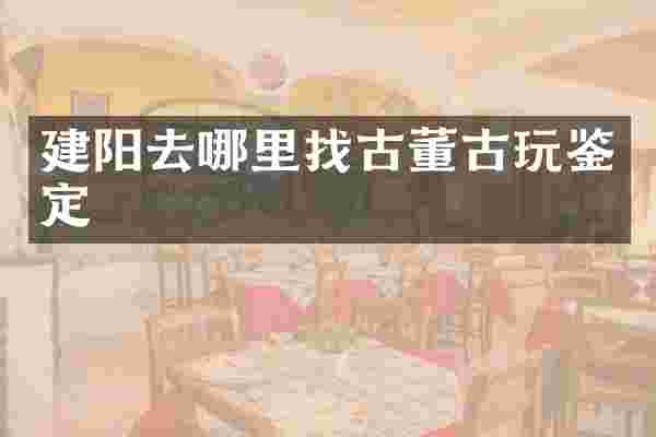 建阳去哪里找古董古玩鉴定