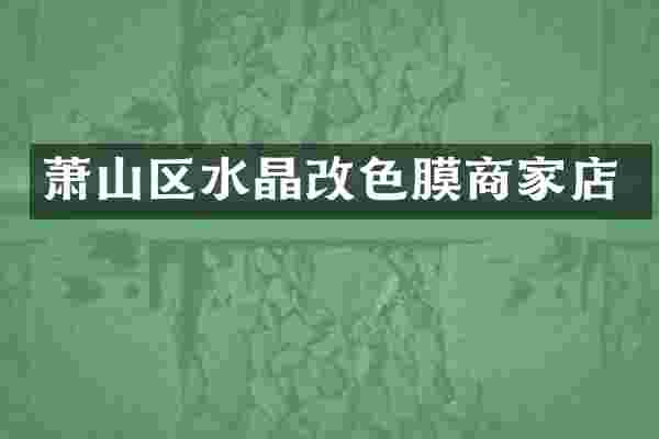 萧山区水晶改色膜商家店