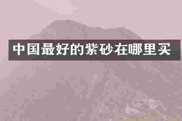 中国最好的紫砂在哪里买
