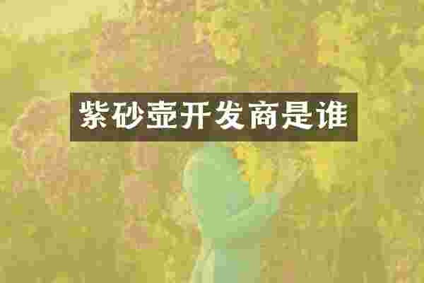 紫砂壶开发商是谁