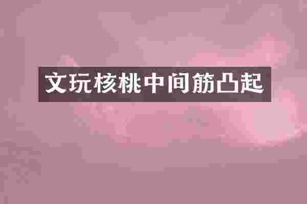 文玩核桃中间筋凸起