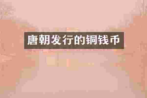 唐朝发行的铜钱币