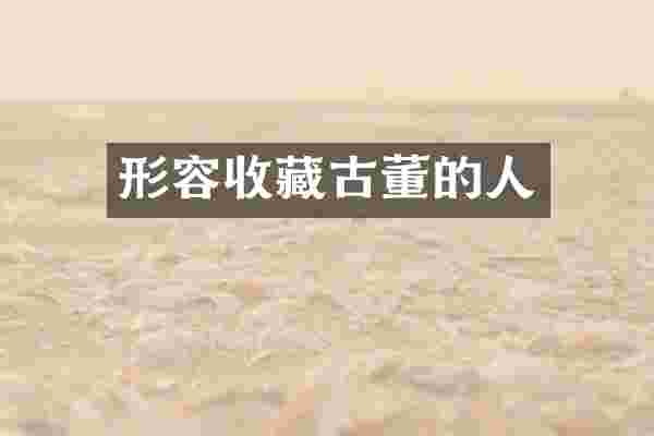 形容收藏古董的人