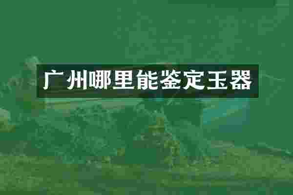 广州哪里能鉴定玉器