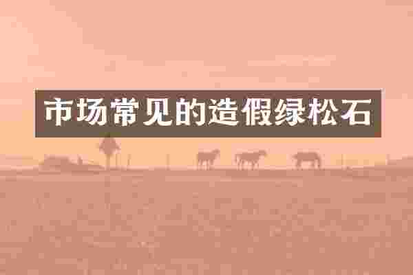 市场常见的造假绿松石