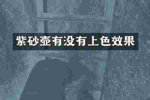 紫砂壶有没有上色效果