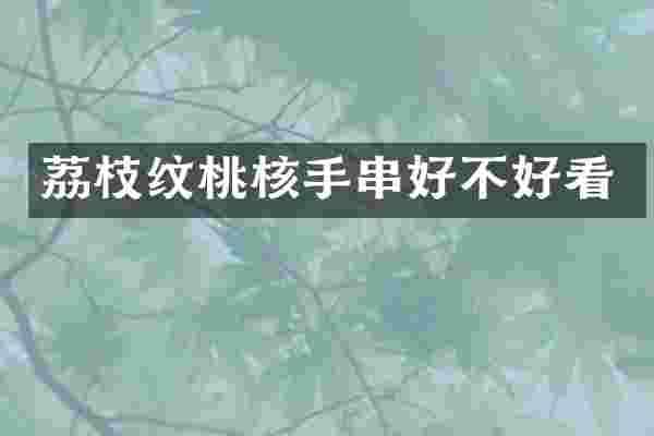 荔枝纹桃核手串好不好看