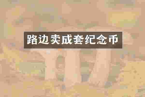 路边卖成套纪念币