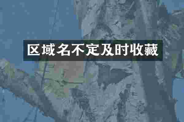 区域名不定及时收藏