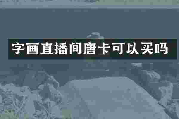 字画直播间唐卡可以买吗