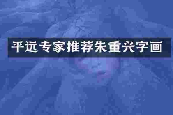 平远专家推荐朱重兴字画