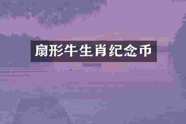 扇形牛生肖纪念币